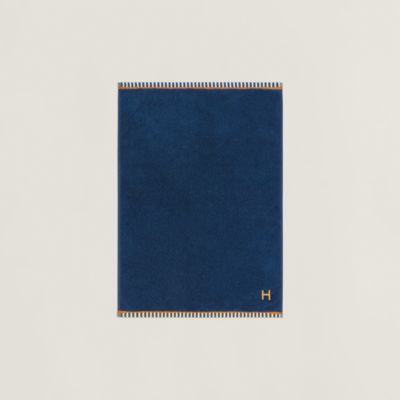 フェイスタオル 《ヴィス・ヴェルサ》 - ブルー | Hermès - エルメス